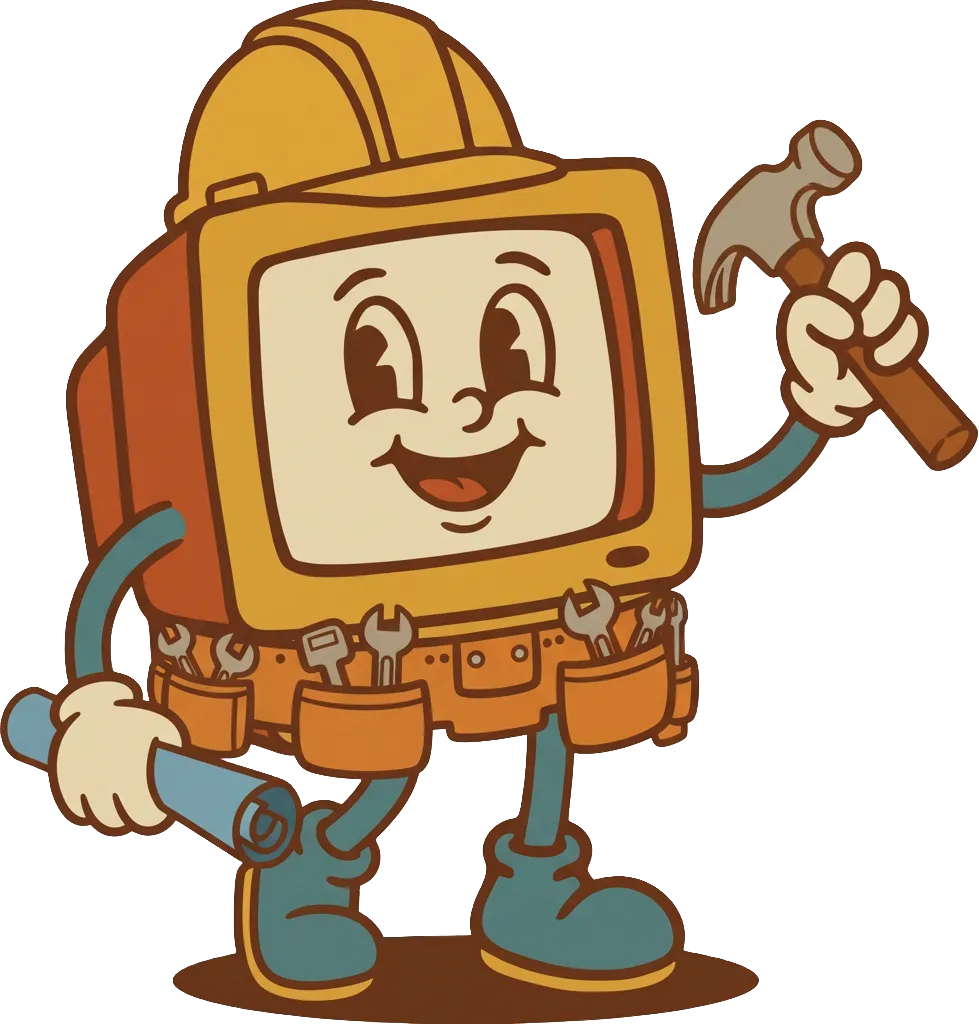 Lou mascot for contractor websites