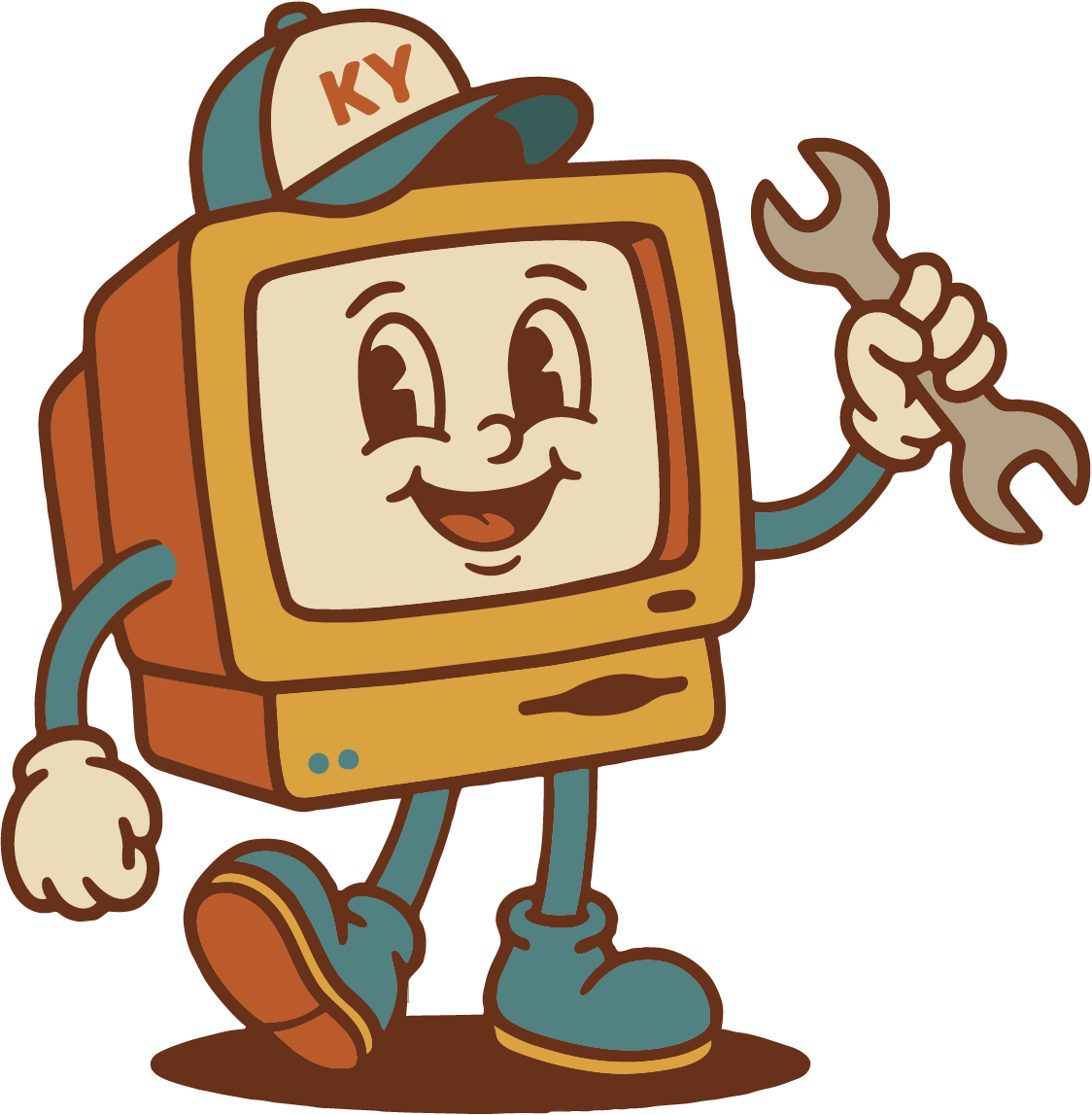 Louisville Web Guy mascot
