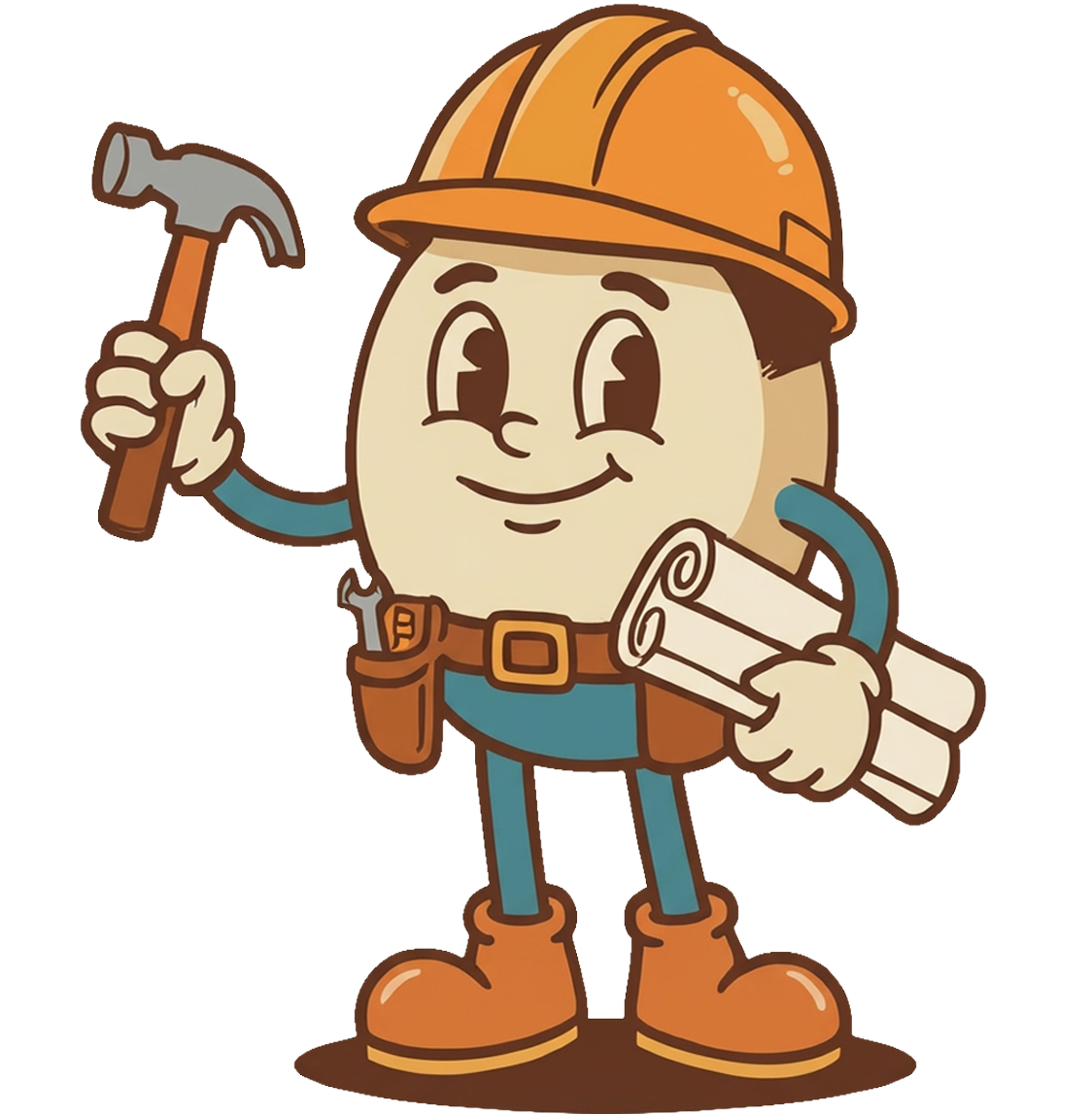 Louisville Web Guy contractor mascot